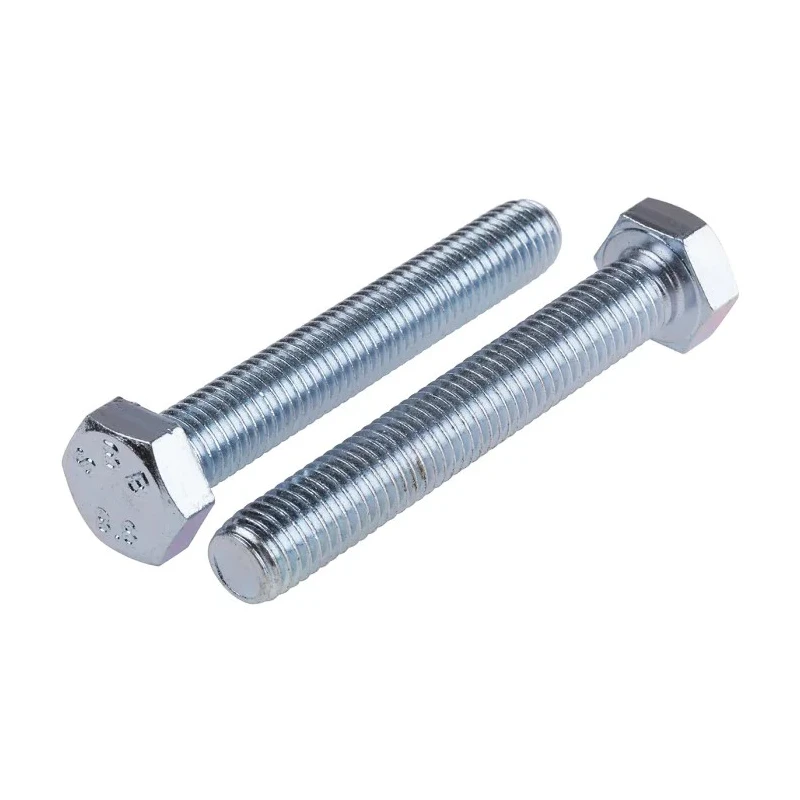 RS PRO Hex Bolt M12 x 80 mm Steel Grade 8.8 Bright Zinc Finish 276-235