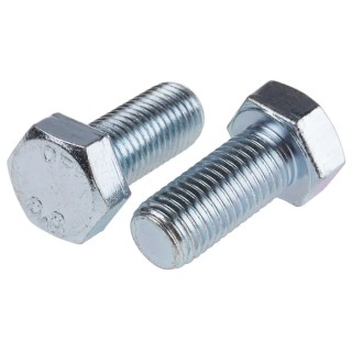 RS PRO Bright Zinc Steel Hex Bolt M16 x 35 mm Grade 8.8 DIN 933 276-257