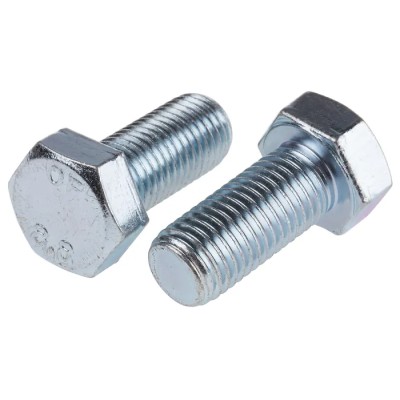 RS PRO Bright Zinc Steel Hex Bolt M16 x 35 mm Grade 8.8 DIN 933 276-257