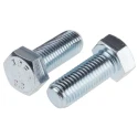 RS PRO Bright Zinc Steel Hex Bolt M16 x 40 mm Grade 8.8 DIN 933 276-263
