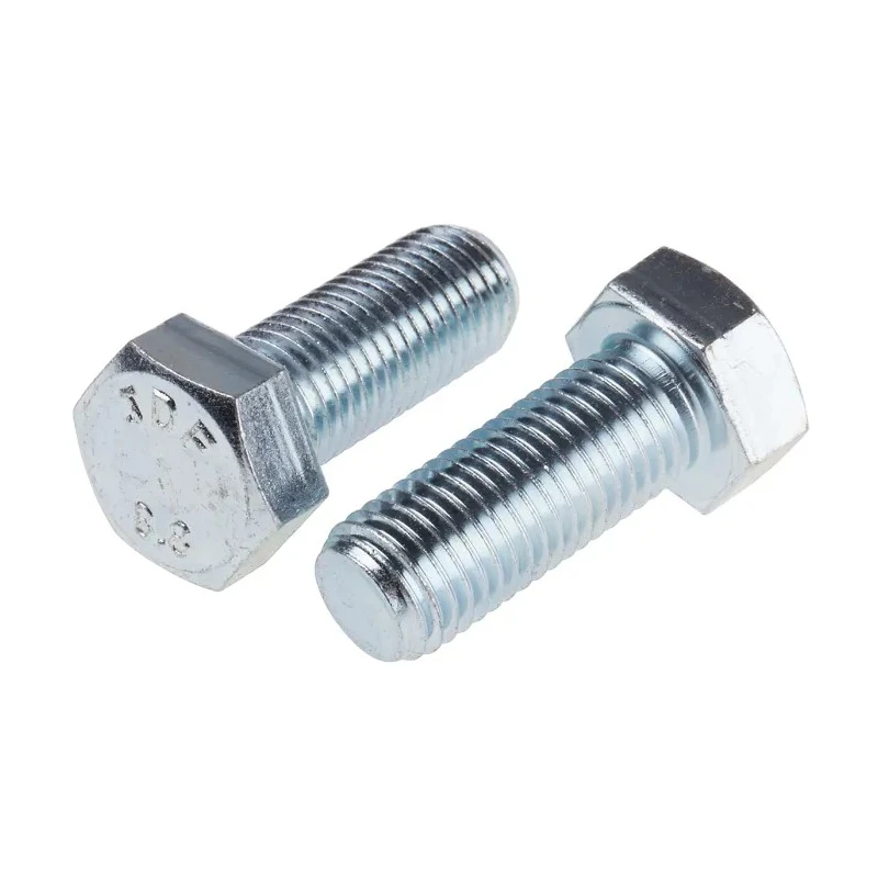 RS PRO Bright Zinc Steel Hex Bolt M16 x 40 mm Grade 8.8 DIN 933 276-263