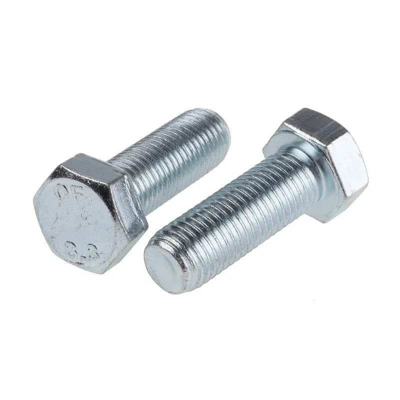 RS PRO Bright Zinc Steel Hex Bolt M16 x 45 mm Grade 8.8 DIN 933 276-279