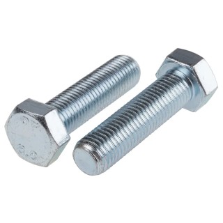 RS PRO Bright Zinc Steel Hex Bolt M16 x 60 mm Grade 8.8 DIN 933 276-291