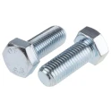 RS PRO Bright Zinc Steel Hex Bolt M20 x 50 mm, Grade 8.8, DIN 933 276-336