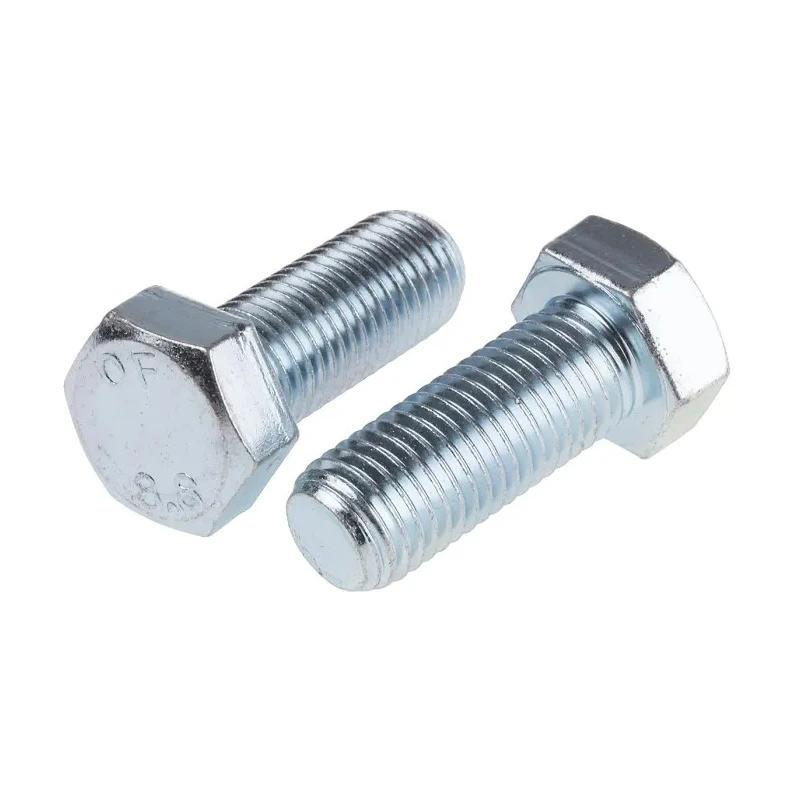 RS PRO Bright Zinc Steel Hex Bolt M20 x 50 mm, Grade 8.8, DIN 933 276-336