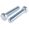 RS PRO Bright Zinc Steel Hex Bolt M20 x 100 mm Grade 8.8 DIN 933 276-370