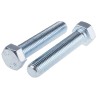 RS PRO Bright Zinc Steel Hex Bolt M20 x 100 mm Grade 8.8 DIN 933 276-370