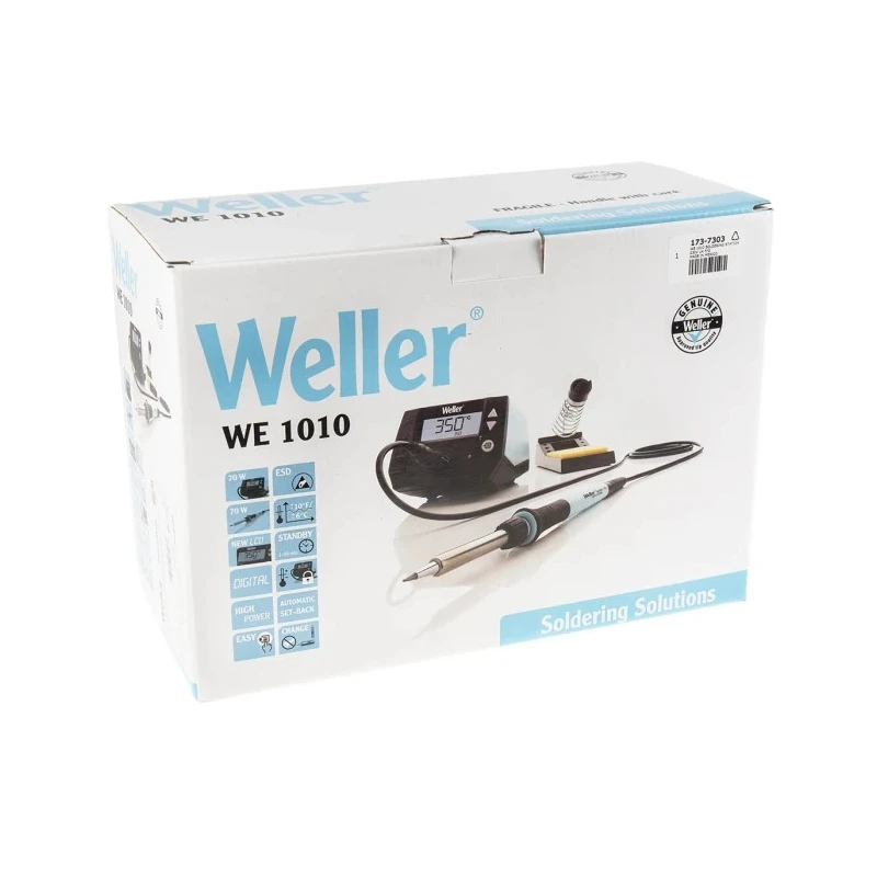 Weller WE 1010 Digital Power Unit 70W, 230V, Single Output, Digital Display, ESD Safe T0053298399