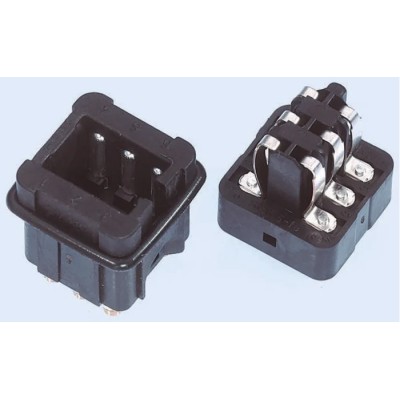 HARTING Heavy Duty Power Connector Insert, 10A Current Rating, STAF Series Male, 6 Contacts, 50V 0970006281202