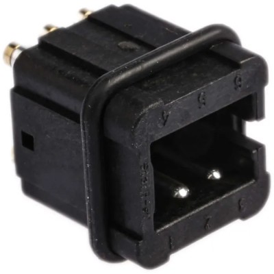 HARTING Heavy Duty Power Connector Insert, Male, 10A Current Rating, 50V Voltage, 6 Contacts, STAF Series 09700062616