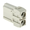 HARTING Heavy Duty Power Connector Module 40A 1 kV HAN Modular Series Male 2 Contacts 09140022601