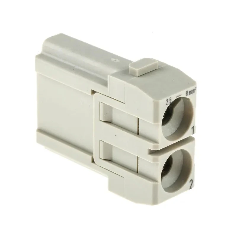 HARTING Heavy Duty Power Connector Module 40A 1 kV HAN Modular Series Male 2 Contacts 09140022601