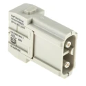 HARTING Heavy Duty Power Connector Module 40A 1 kV HAN Modular Series Male 2 Contacts 09140022601