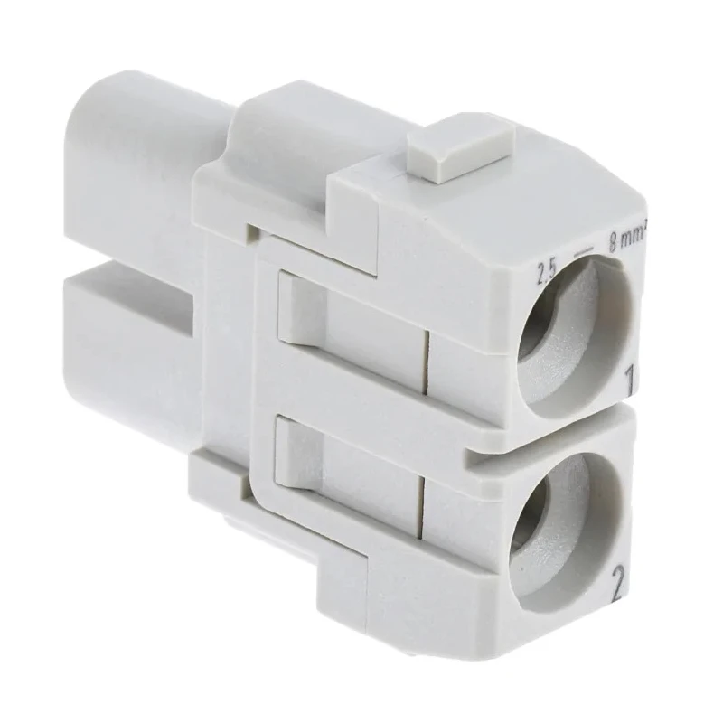 HARTING Heavy Duty Power Connector Module 40A 1kV HAN Modular Series Female 2 Contacts 09140022701
