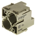 HARTING Heavy Duty Power Connector Module 10A HAN Modular Series Male 2 Contacts 09140023001