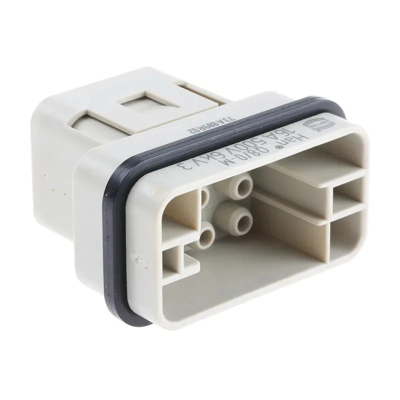 HARTING Heavy Duty Power Connector Insert 16A 500V Han Q Series Male 9 Contacts 09120083001
