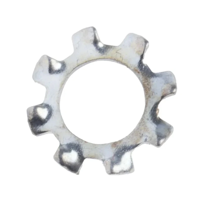 RS PRO Steel Bright Zinc External Tooth Locking Washer, M4, 8mm Diameter, 0.5mm Thickness, DIN 6797A 276-869