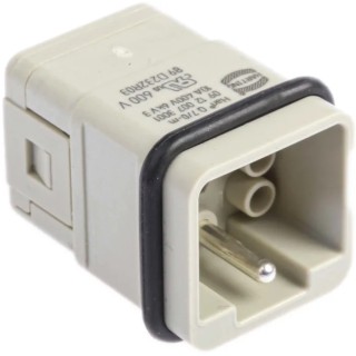 HARTING Heavy Duty Power Connector Insert, 10A, Han Q Series Male, 8 Contacts 09120073001