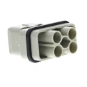 HARTING Heavy Duty Power Connector Insert Han Q Series Male, 7 Contacts, 40A, 690V, Cable Mount, IP65 09120063041