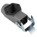 HARTING Han A Range Heavy Duty Power Connector Housing 3A, Die Cast Zinc Body, IP65, Screw Mount, 1 Lever Locking 19200031250