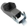 HARTING Han A Range Heavy Duty Power Connector Housing 3A, Die Cast Zinc Body, IP65, Screw Mount, 1 Lever Locking 19200031250