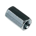 RS PRO 18 mm Bright Zinc Steel Coupling Nut, M6 276-522