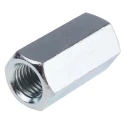 RS PRO 48 mm Bright Zinc Steel Coupling Nut, M16 276-566