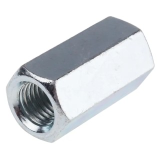 RS PRO 48 mm Bright Zinc Steel Coupling Nut, M16 276-566