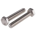 RS PRO Stainless Steel Hex Bolt M10 x 60 mm DIN 933 276-588