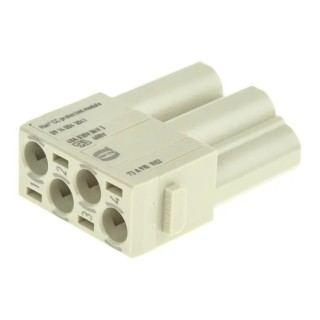 HARTING Heavy Duty Power Connector Module 40A 830V HAN Modular Series Male 4 Contacts 09140043041