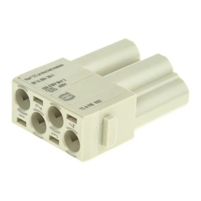 HARTING Heavy Duty Power Connector Module 40A 830V HAN Modular Series Male 4 Contacts 09140043041