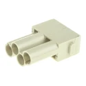 HARTING Heavy Duty Power Connector Module 40A 830V HAN Modular Series Male 4 Contacts 09140043041