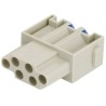 HARTING Heavy Duty Power Connector Module 16A 500V HAN Modular Series Female 6 Contacts 09140062733