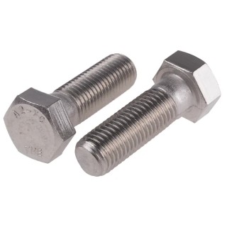 RS PRO Stainless Steel Hex Bolt M16 x 50 mm DIN 933 276-667