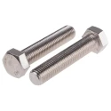 RS PRO Plain Stainless Steel Hex Bolt M16 x 80 mm 276-695