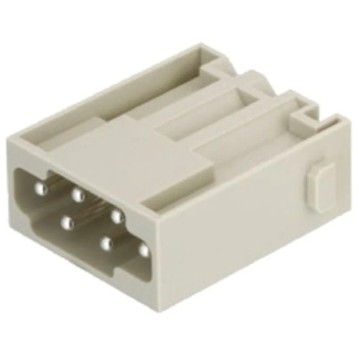 HARTING Heavy Duty Power Connector Module, 16A, HAN Modular Series Male, 6 Contacts 09140062633