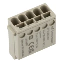HARTING Heavy Duty Power Connector Module 16A 400V HAN Modular Series Male 5 Contacts 09140052601