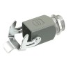 HARTING Han A Range Heavy Duty Power Connector Housing Size 3A, Die Cast Zinc Body, IP44, Screw Mount, Single 19200031150