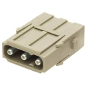 HARTING Heavy Duty Power Connector Module Han-Modular Series Male 3 Contacts 40A 690V 09140032602
