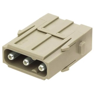 HARTING Heavy Duty Power Connector Module Han-Modular Series Male 3 Contacts 40A 690V 09140032602