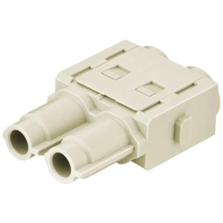 HARTING Heavy Duty Power Connector Module Han-Modular Series Female 2 Contacts 70A 1kV 09140023141