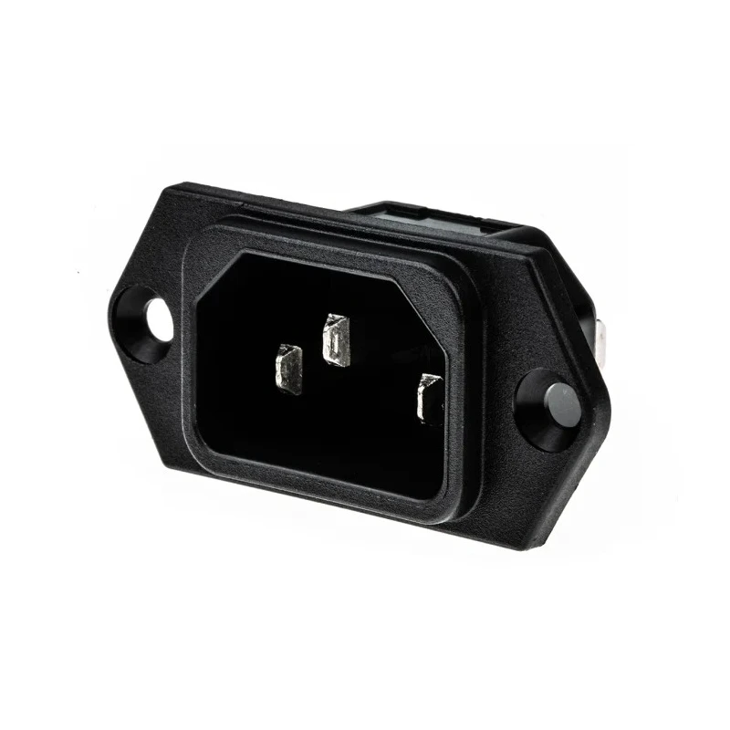 Schurter C14 Panel Mount IEC Connector 250V 15A Male Screw Termination 6100.3200