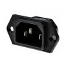 Schurter C14 Panel Mount IEC Connector 250V 15A Male Screw Termination 6100.3200