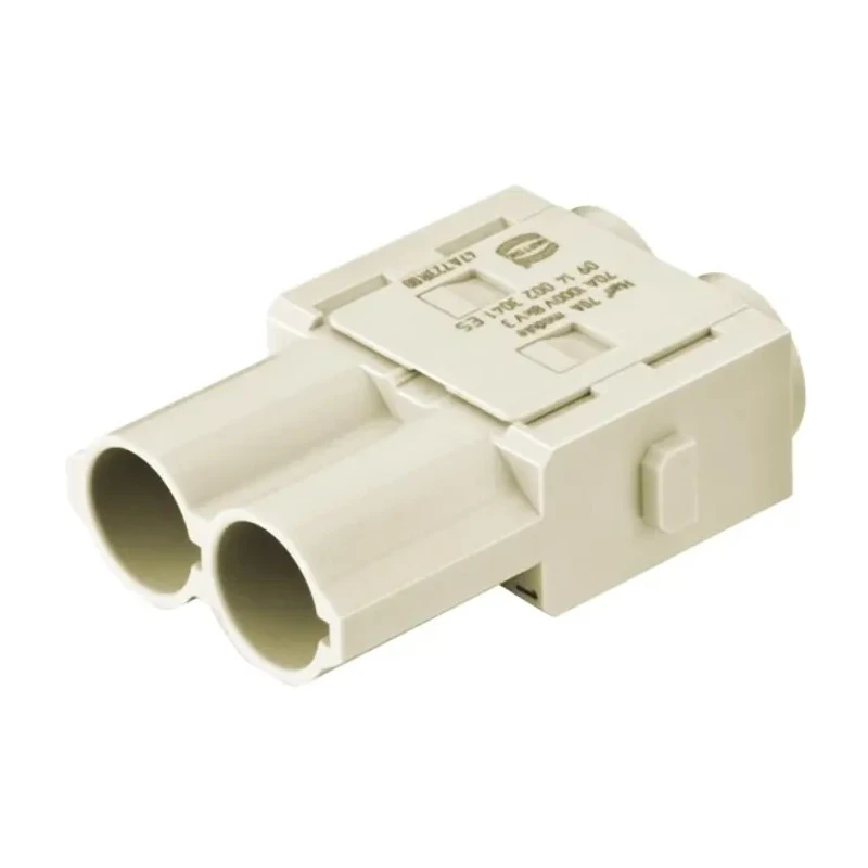 HARTING Heavy Duty Power Connector Module 70A 1kV Han-Modular Series Male 2 Contacts 09140023041