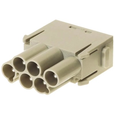 HARTING Heavy Duty Power Connector Module 16A Han-Modular Series Male 6 Contacts 09140063041