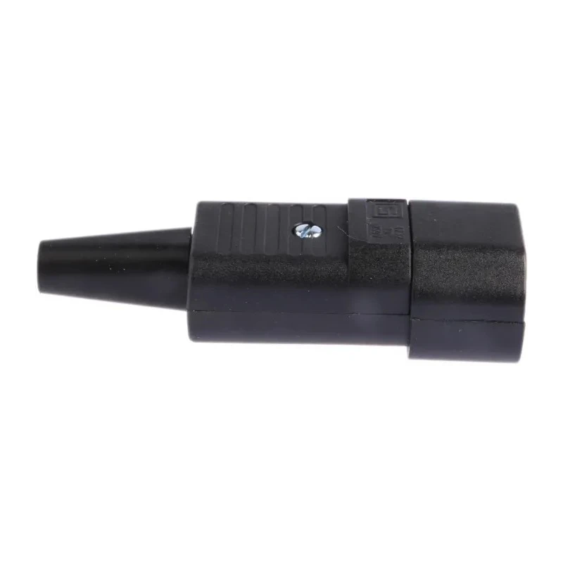 Schurter C14 Straight Cable IEC Connector 250V 10A Screw Terminals Rewireable 4732.0000