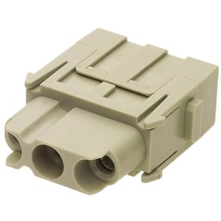 HARTING Heavy Duty Power Connector Module, 40A, 690V, Han-Modular Series Female, 3 Contacts 09140032702