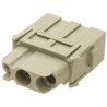 HARTING Heavy Duty Power Connector Module, 40A, 690V, Han-Modular Series Female, 3 Contacts 09140032702