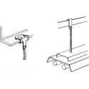 RS PRO Girder Suspension Clip & Hanger Steel 1.5-3 mm Flange Thickness 72kg Max Load 277-480