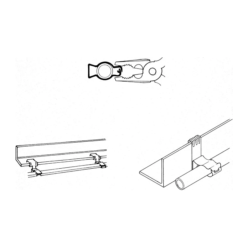 RS PRO Girder Conduit Clamp Stainless Steel Maximum Load 12kg 8mm Flange 277-389